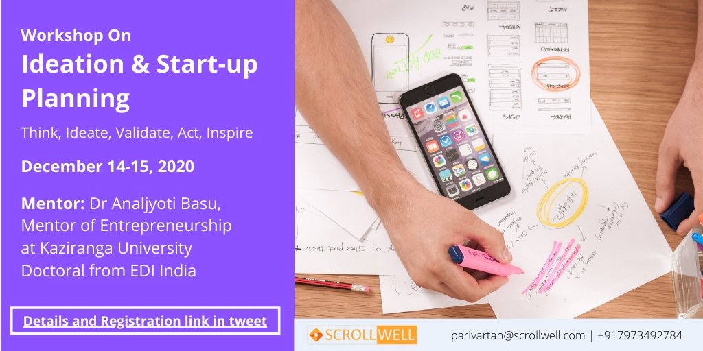 scrollwell's tweet photo. Registration Link: https://t.co/p3KdK54Vs3
More Details: https://t.co/Kg2AC9KuZe
Workshop on "Ideation and Start-up Planning"
#entrepreneurship #startupadvice #workshop #buildfuture #scrollwell #letsdoit #startup #business #businessplanning #startupideas #ideas #scrollwell https://t.co/eFbxn08zSs
