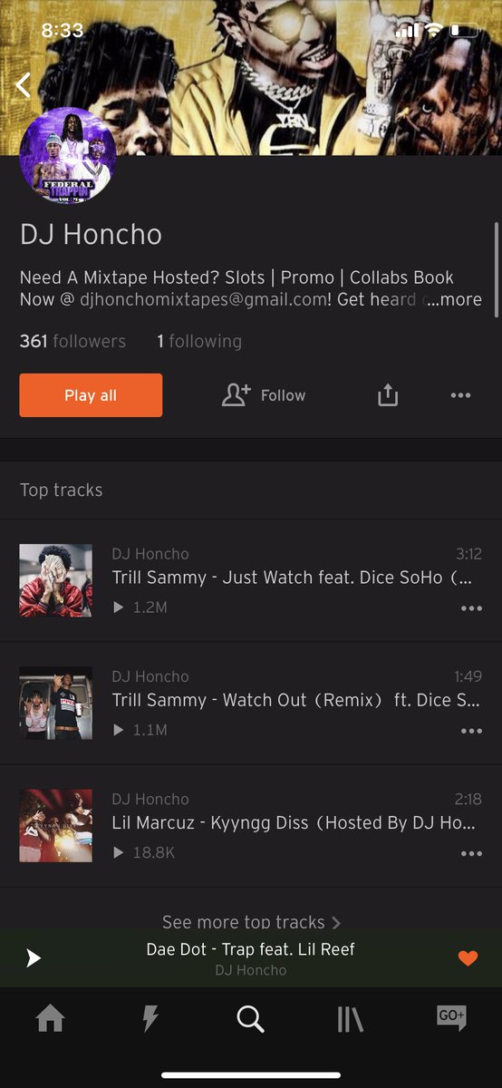 1DJHoncho's tweet photo. $75 @SoundCloud reposts ☑️🔥 Who’s interested? Your single will reach 10k within the first week! Or I’ll refund! 💯 https://t.co/W7HBV7Db7k