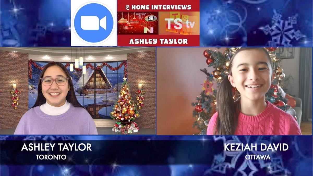 TSMN_studios's tweet photo. #TStv @ HOME INTERVIEWS w/ @thisashleytay zooming up and over to #Ottawa to speak with Keziah David about her song #SittingonaStar from the album #WhatisChristmasfor by @BOOKITTALENT Children! TY 2 Keziah and Ashley! VIDEO: https://t.co/BjFzewaTyI https://t.co/COXi0ruDWU