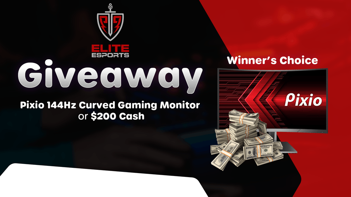 🚨GIVEAWAY ANNOUNCEMENT🚨

We're giving away a Pixio 144Hz Curved Gaming Monitor or $200 as a thank you to our community! 

How to Enter: 
💞Like &amp; RT 
👯‍♀️Tag a Friend in the comments

Additional Entries: sweeps.gift/KV5TQ

Giveaway ends December 25th at 11:59PM PST!