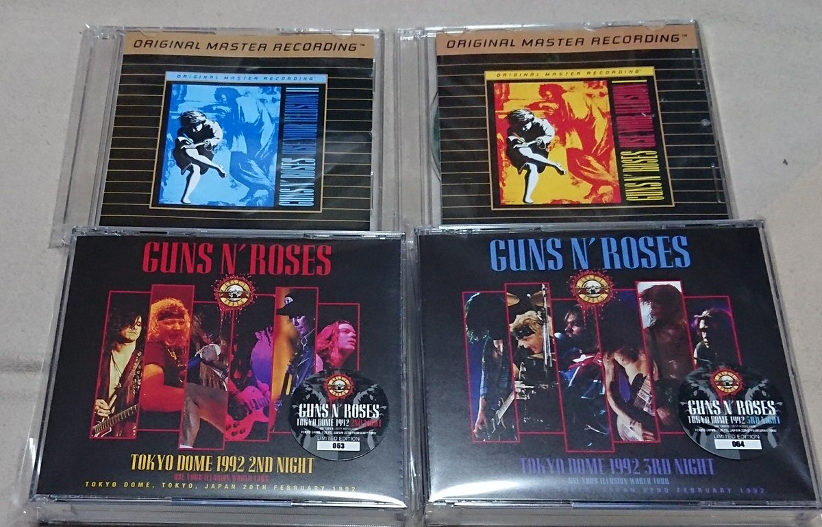 GUNS N' ROSES 『TOKYO DOME 1992 2ND NIGHT』(1992/2/20 東京ドーム