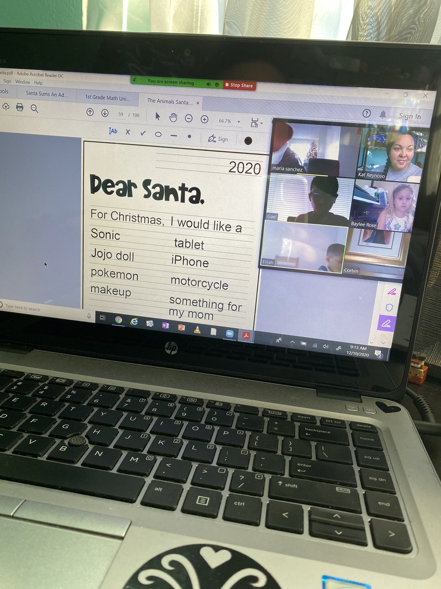WildAboutFirst's tweet photo. Lots of fun learning going on today in our remote class! We will rise!
#wilkinsonrising #letterstoSanta #mathBINGO https://t.co/sfBHw0XdzC