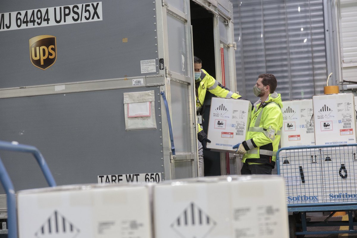 Hope & help are officially on the way. The first COVID-19 vaccines in @UPS’s network are headed to Canada. This journey wouldn’t be possible without our amazing global team of @UPSers. Thank you for moving our world forward by delivering what matters. #DeliverWhatMatters