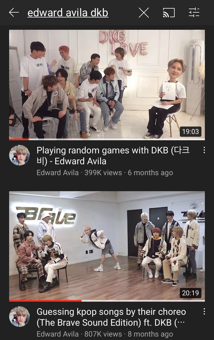 i actually found DKB through Edward Avila, a beauty youtuber that often makes videos with other less well known groups. in the videos you can see how the members interact, have fun and be themselves :)