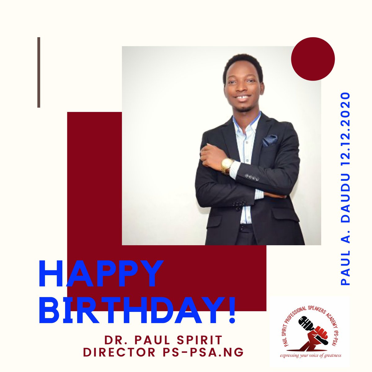 This is the day the Lord has made. I'll rejoice and be so glad in it.
I have said in my heart that from today henceforth, Gratitude shall not cease to flow forth.
Happy birthday to me
@dr_paulspirit.
#transformationalspeaker
#expressingyourvoiceofgreatness
#jesusboy
#grateful