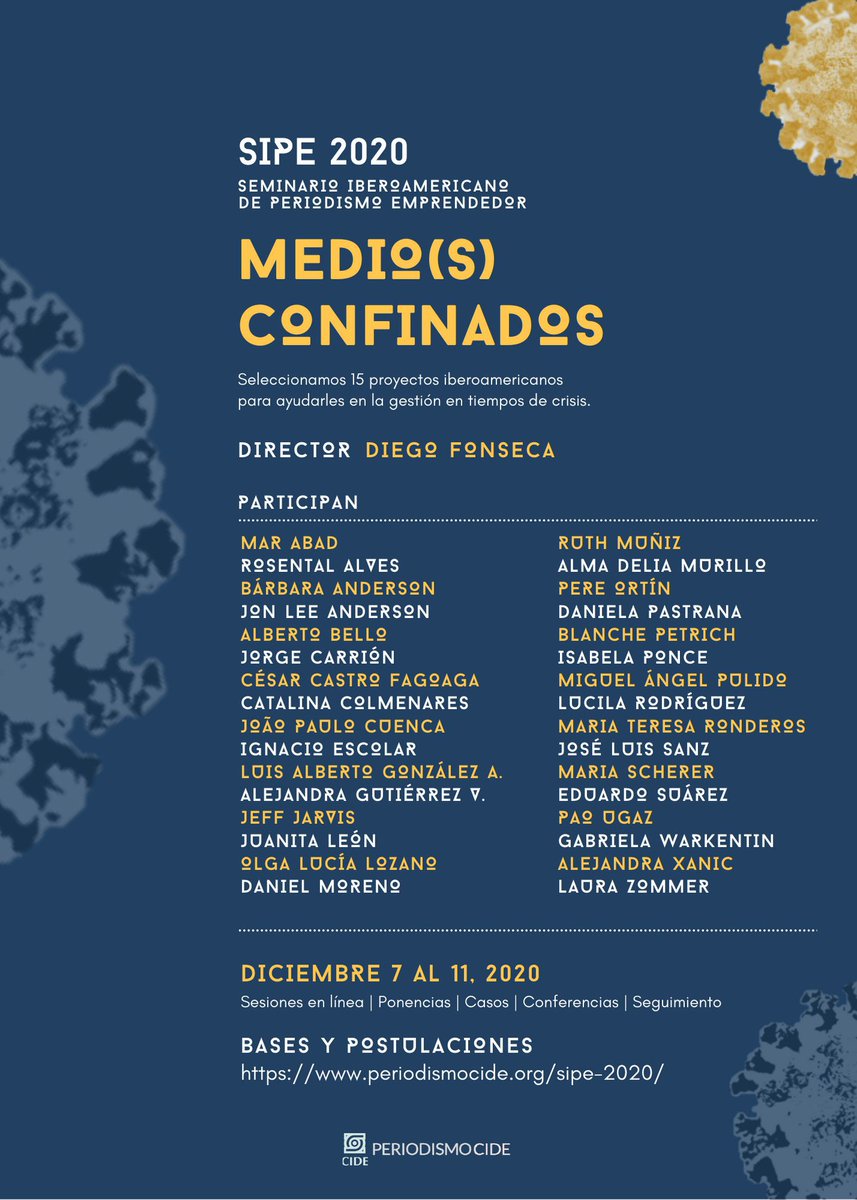 DiegoFonsecaDF's tweet photo. Acabó #SIPE2020.

A @PeriodismoCIDE, a los 15 proyectos, a los más de 30 profesores, ponentes y conferencistas y al público de las OpenTalks:

GRACIAS.

Ha sido un placer y un honor haber trabajado con ustedes. https://t.co/H24e0QqGkc