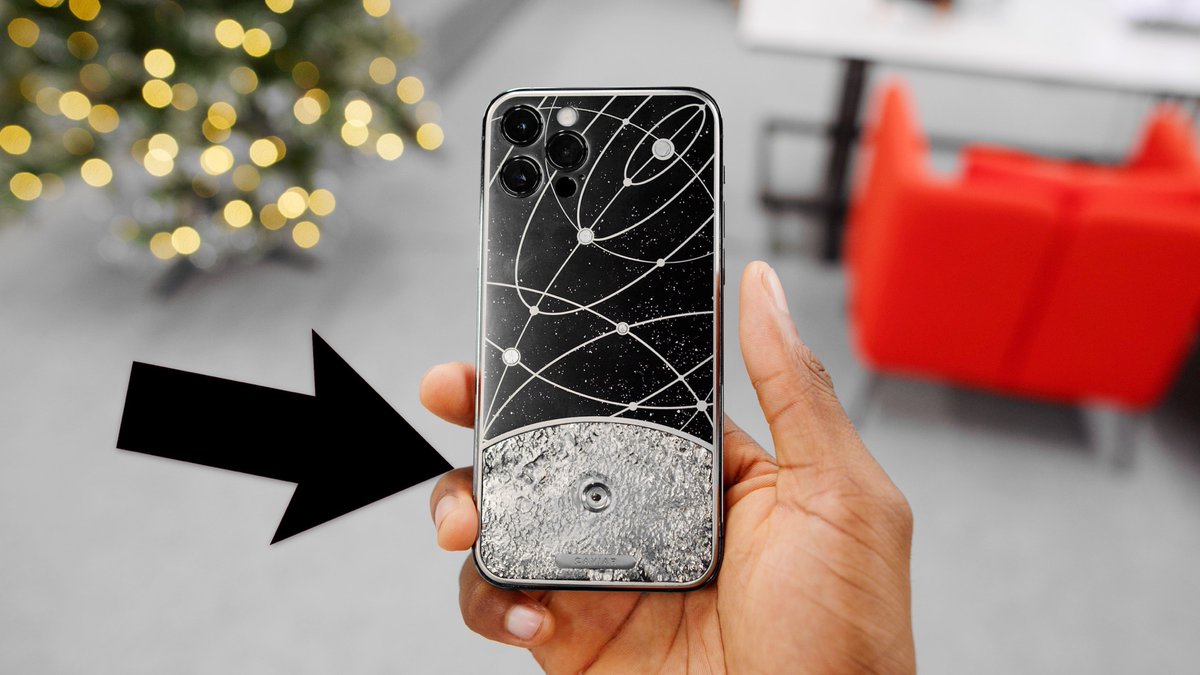 MKBHD's tweet photo. NEW VIDEO - The iPhone with a Piece of the Moon? The Caviar Story

https://t.co/9auc7BW3Nj https://t.co/BONOEVWp00