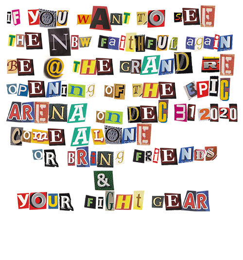 What do you think my Zhaliphires?
Ransom Letter? Threat? Richie Keal being... Richie Keal?

I suppose we will find out. December 31st.
I had no New Years Eve plans anyway!
A Fight is SO much better than some party.
See you soon @thenbw.
Hmm, who to bring...