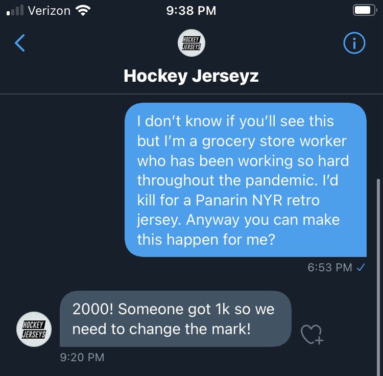 KREIDERMAN20's tweet image. To all my @NYRangers fans and hockey fans in general, PLEASE RT for me so I can get a Panarin retro jersey 🙏🙏🙏