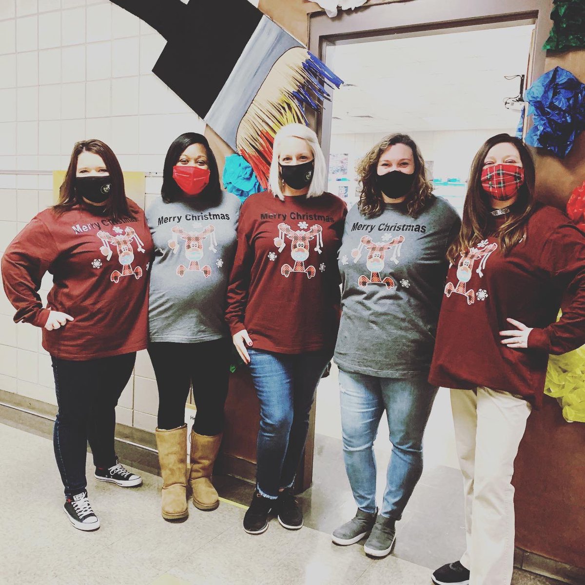 theteachermrse's tweet photo. On the SEVENTH day of Christmas, my CEH friends and me, dressed up like Santaβs reindeer as you see! π¦
#12dressupdaysofchristmas #CEHpride #jacketjoypride #kindnessmatters
#teacherstrong #iteachmath #beaCHAMPION #beaLIGHT #betheone #kidsdeserveit #rcainspired #youdoYOU https://t.co/3rXFKfs45e
