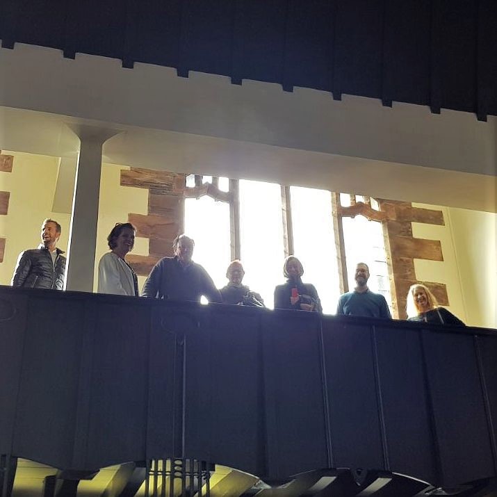 Dr Louise Kiesling, second from left. Great fun & really supportive, visited Scotland for 5 days/gave talk  Met through the 165 year old Austrian textile company she saved from bankruptcy, Backhausen.The textile company of the Viennese Secession.