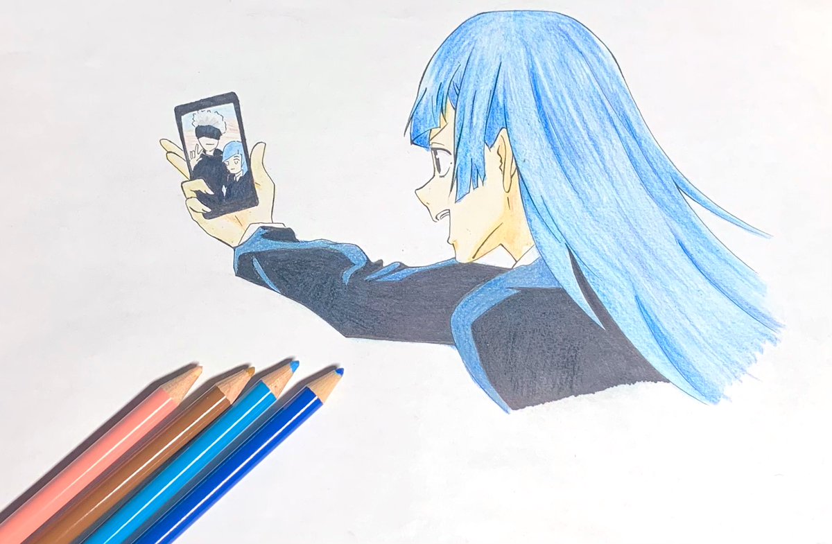 さんころもち 呪術廻戦 三輪霞 模写 イラスト 色鉛筆 色塗りましたー 久しぶりにがんばりましたe ー フゥ さんころもち 呪術廻戦 三輪霞 模写 イラスト 色鉛筆 色塗りましたー 久しぶりにがんばりましたe ー フゥ