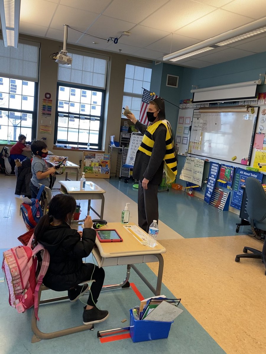 Who got a beehive?!? Mrs. Wolff’s class got a beehive!  #gobees