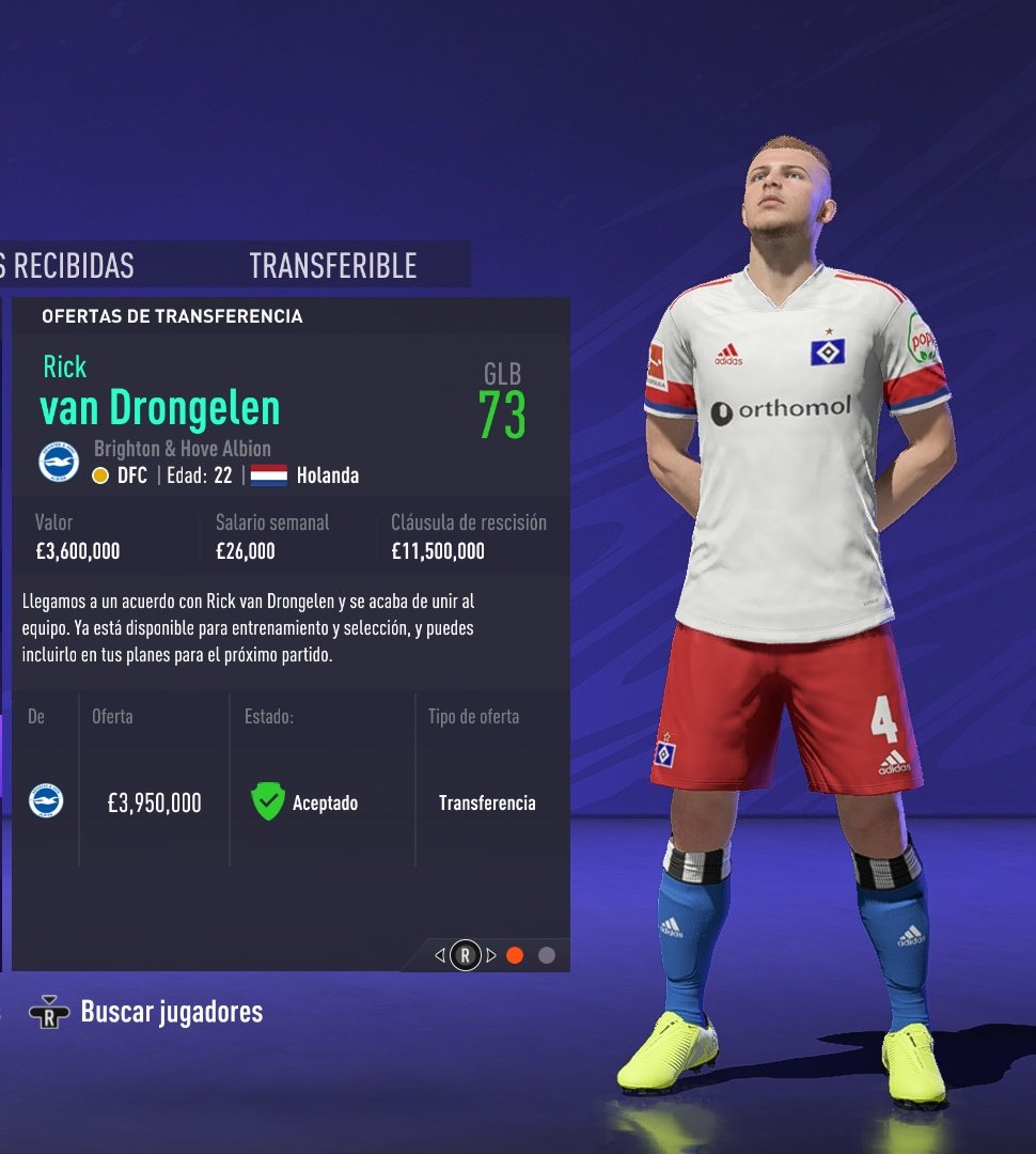 ModoCarreraJR1's tweet photo. #DeadlineDayTransfer
โช Balance presupuestal
Ingresos: +49MDยฃ
Gastos: 12,9MDยฃ
โช Refuerzos
Karlan Grant (DC/MI) - Inglaterra - 23 aรฑos - West Brom
Rick Van Drongelen (DFC) - Holanda - 22 aรฑos - Hamburgo SV
ยฟOpiniones de nuestro mercado #MagicBrighton? https://t.co/xO2VgntLoK