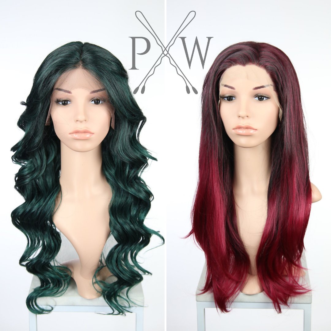 PoseWigs's tweet photo. The #tealhair Duchess Series &amp; burgundy #ombrewig Princess Series are fan favorites. Which do you prefer? 
💚LDSAA231💚 https://t.co/O03xxoFCg3
❤️LPSKY246❤️ https://t.co/GgkT2pComR
#PoseWigs #holidayhair https://t.co/LOkkDm5uVV