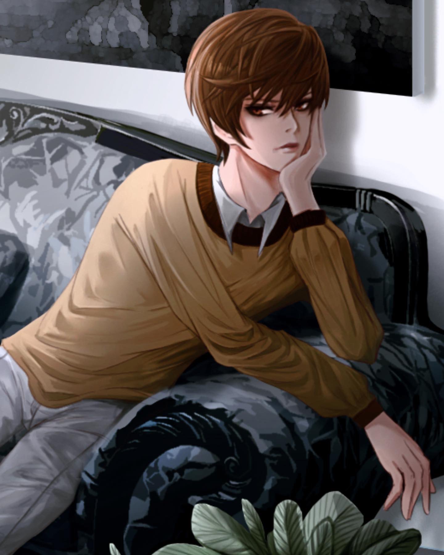 Junya 純夜 Commissioned Artwork Featuring Death Note And Oc Deathnote Yagamilight Lightyagami L Lawliet Originalcharacter 死亡笔记 デスノート 夜神月 エル Commissionsopen Commissionopen Commissionart Commission