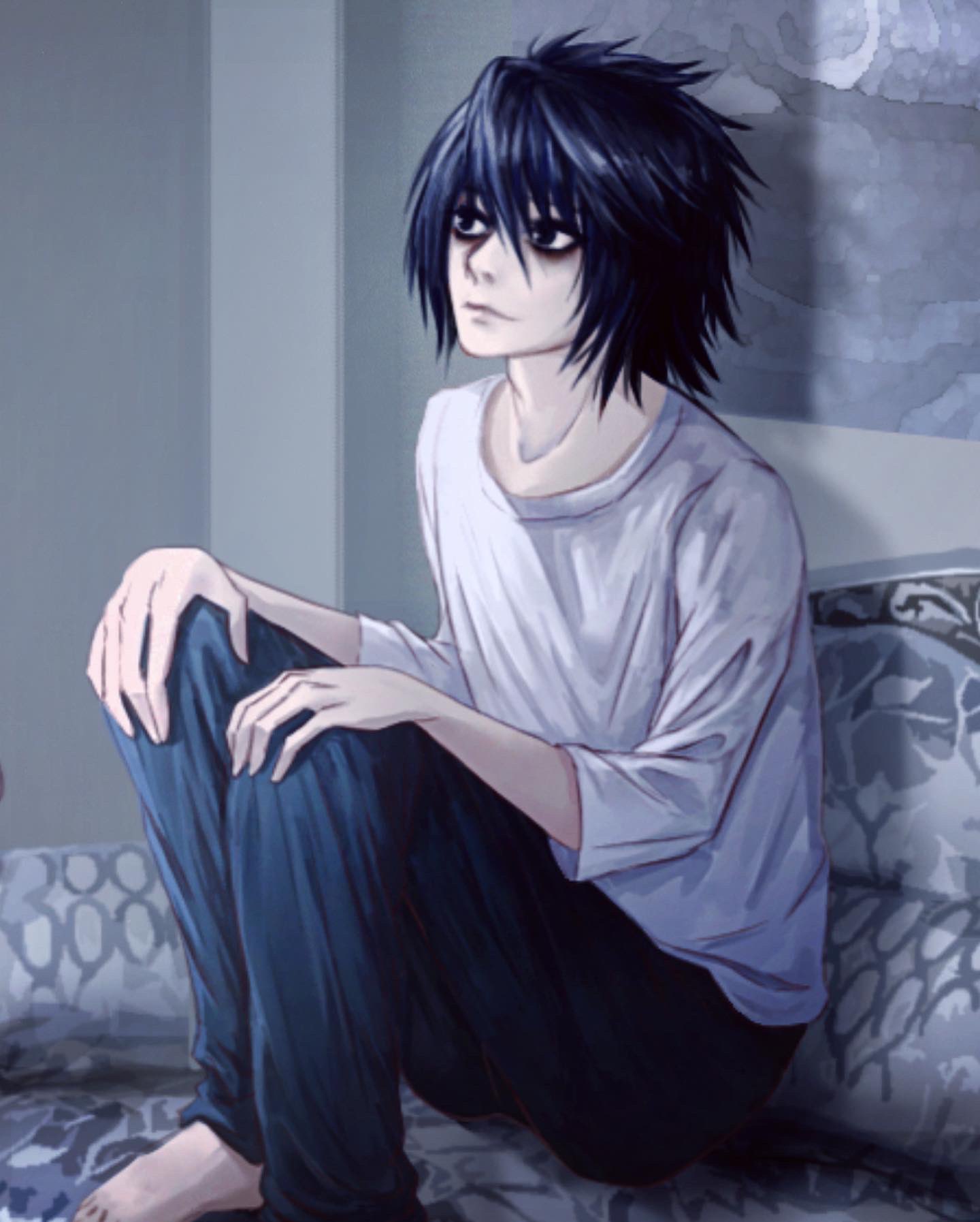 Junya 純夜 Commissioned Artwork Featuring Death Note And Oc Deathnote Yagamilight Lightyagami L Lawliet Originalcharacter 死亡笔记 デスノート 夜神月 エル Commissionsopen Commissionopen Commissionart Commission
