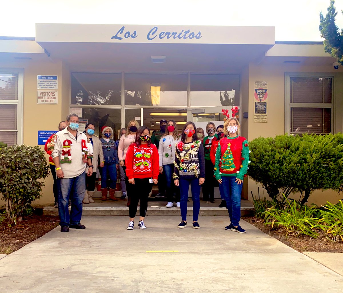 6th Day of Holiday Cheer: It’s Ugly Sweater Day #roadrunnerStrong #proudtobeLBUSD