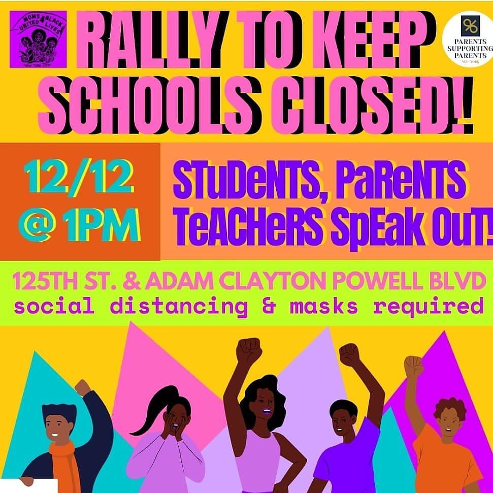 DrKYSR's tweet photo. Tomorrow we stand up for families that have protected their communities &amp; are being ignored just b/c they have chosen to be remote. Our kids need devices, our schools need resources, our teachers need to be protected #remoteuntilitssafe @ForOurBabies76 @AfrocenCHICK @NaomiPenaNYC https://t.co/q97H1Vtk1r