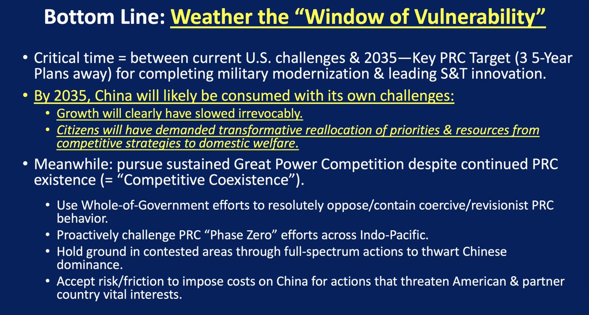  #BRI & other transactional sources of  #PRC  #influence could evaporate rapidly if  #China’s underlying power growth slows, domestic demands proliferate & funds for purchasing influence abroad dissipate accordingly.Indeed, PRC faces  #headwinds &  #slowdown: https://www.bakerinstitute.org/research/hold-the-line-through-2035-a-strategy-to-offset-chinas-revisionist-actions-and-sustain-a-rules-based/