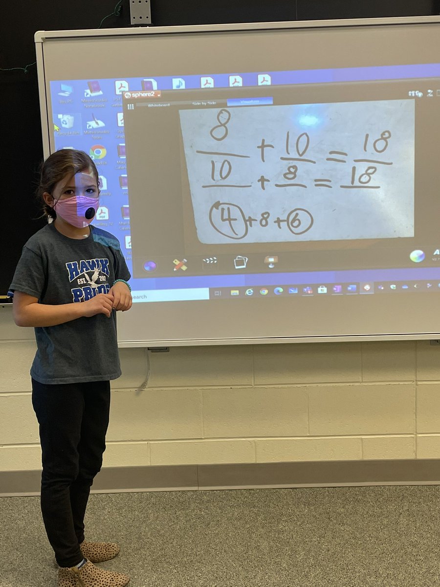 MrsCookHES's tweet photo. Sharing our thinking in math @MrsCookHES @heartlandhawks https://t.co/3mRxJcCZPM