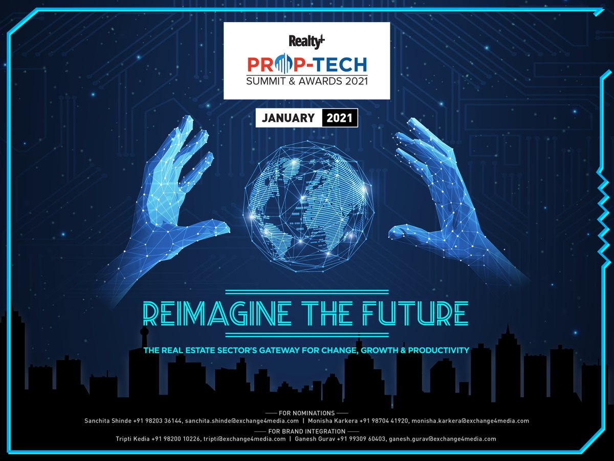 RPRealtyPlus's tweet photo. We are delighted to announce the #launch of the #virtual_edition of the 3rd Realty+ #PropTech #Summit & #Awards 2021.
#Award #nominations are now open!
#submit your nomination: https://t.co/ngIvLopYxq
#RPPropTechVirtual #Entries #PropTechAwards #IoT #virtual_reality #ERP #AI #CRM https://t.co/CrvRkXgZ8N