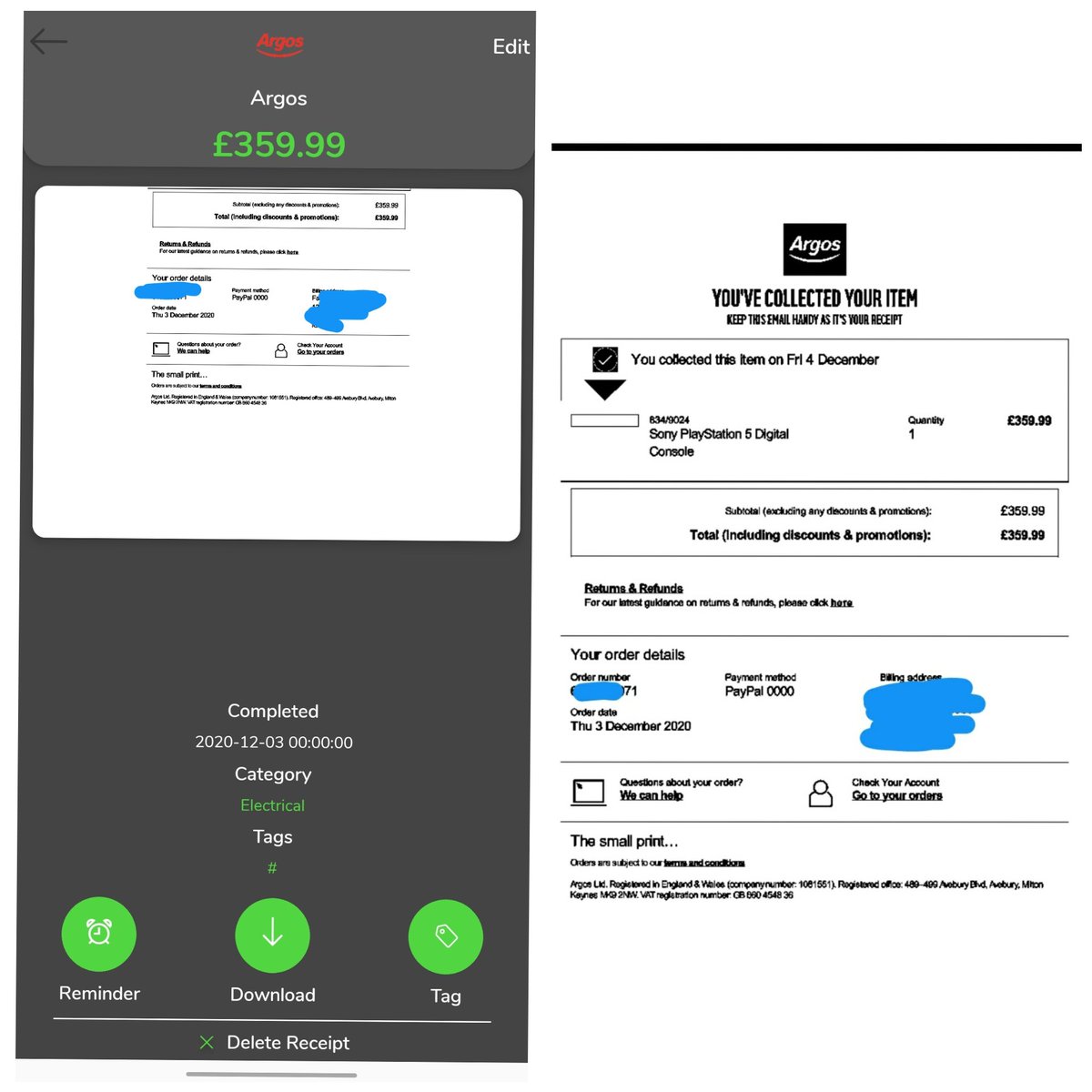 digital receipts app