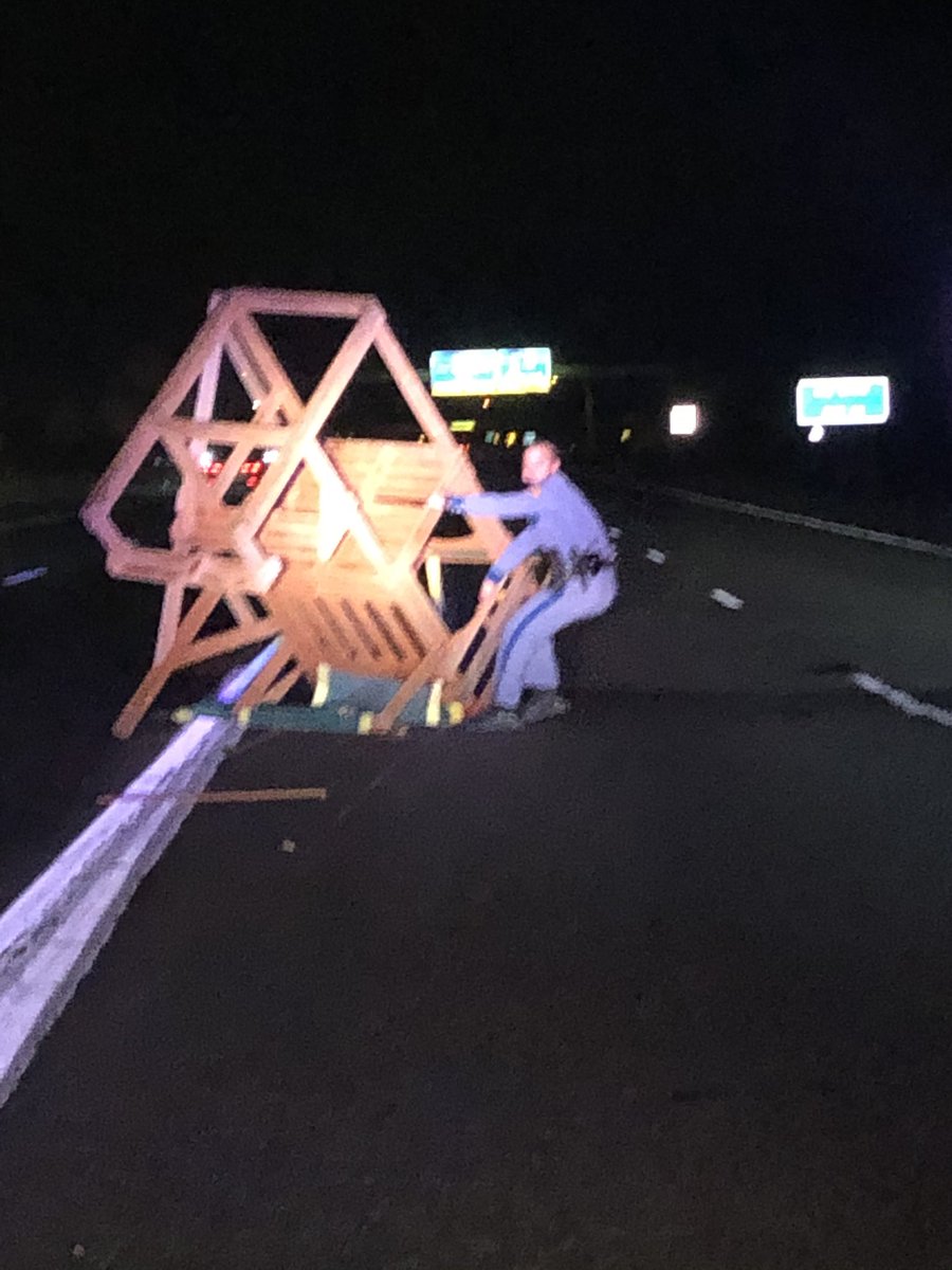 wspd3pio's tweet photo. Ok... whoever dropped an entire wood playground set off the back of your truck and left it in the middle of the highway... Not Cool!!! #SecureYourLoad https://t.co/jpKpC6auLQ