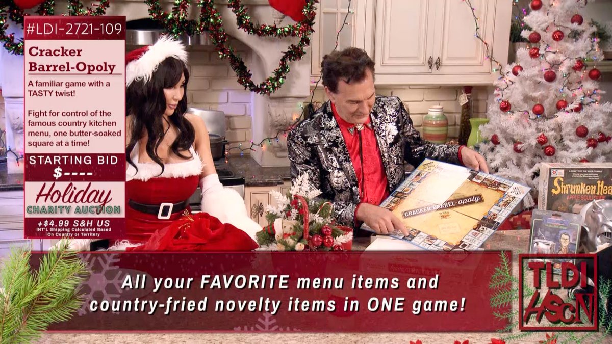 Shudder On Twitter Our Last Items Up For Bid To Benefit The Nwlc Are Therealjoebob S Personal Copy Of The Boardgame You Never Knew You Always Needed Cracker Barrel Opoly And Kinky Horror S Reindeer Novelty