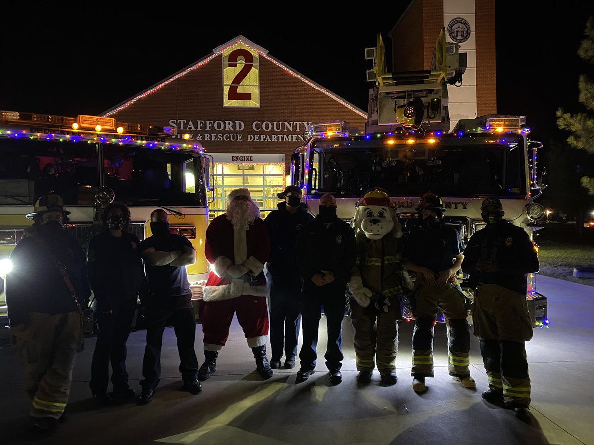 gusndwfire's tweet photo. The Stafford volunteer fire department Co-02 conducted its fifth day of Santa run. I would like to personally think about the support and dedication of our members and the community that supports what we do. Thank you @Stafford2Fire @staffordvagov @nvfrldi1 @NVFC @staffcofire https://t.co/tkBPjh60L4
