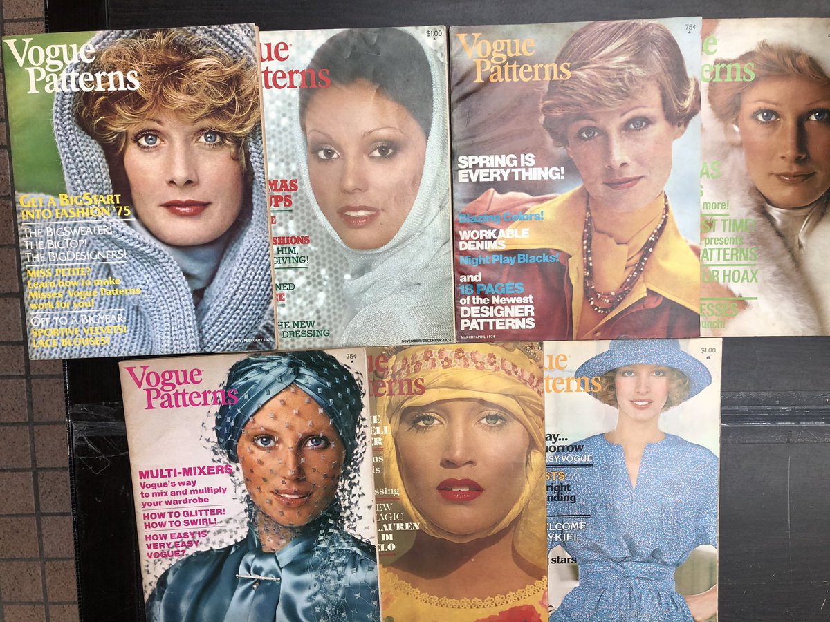 komiyama_tokyo's tweet image. 1Fファッションフロアーより
久々にvogue patternsが入荷致しました。しかも、1970年代❗️
7冊のみです。お早めに‼️
#vogue #patterns #voguepatterns #ヴォーグ #パターンズ #ヴォーグパターンズ