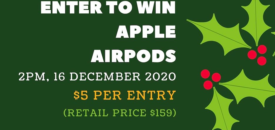 DSSchoolLA's tweet photo. Enter our Christmas raffle to win AIRPODS! Use our PayPal to enter or stop by the office. Click below to enter: https://t.co/XyopyNRWuZ https://t.co/mw5N9PbAvV
