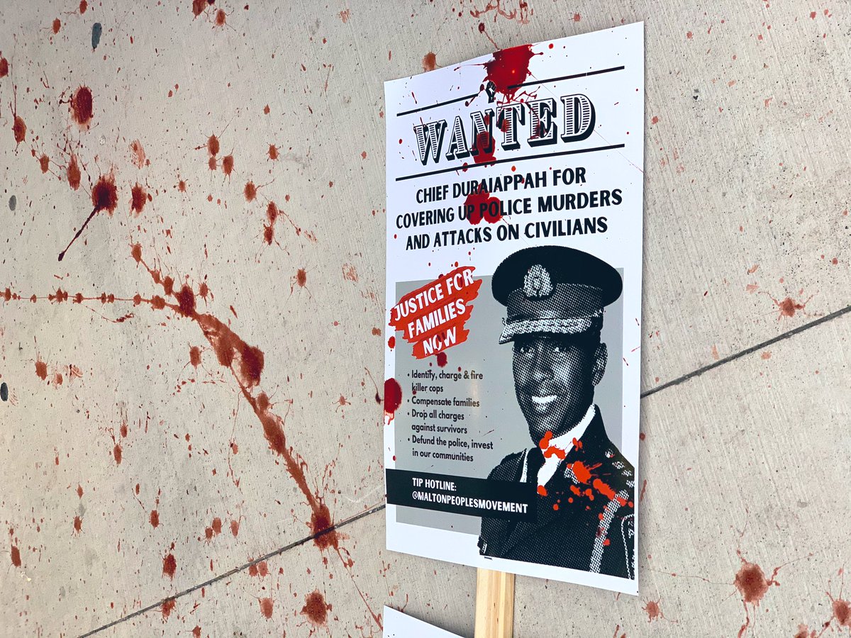 Peel Regional Police has blood on its hands. The blood of Ejaz Choudry, Jamal Francique, D’Andre Campbell, Chantelle Krupka & Michael Headley. These families have been waiting for answers, yet all they’ve received is empty promises and criminalization.KILLER COPS WORK HERE.