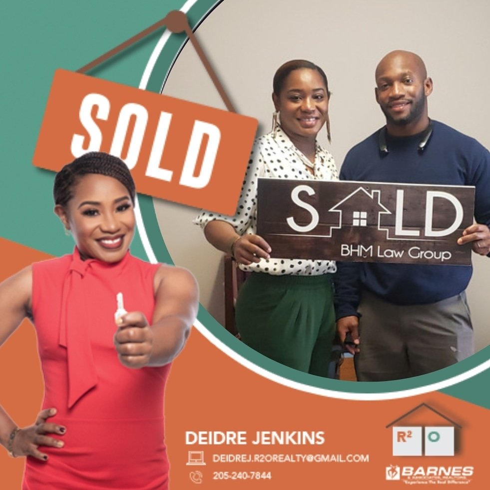 Allow me to reintroduce myself...My name is Deidre Jenkins, REALTOR at Barnes & Associates, REALTORS!!! Thank you Mr. Ellis and Brooks Realty Investments LLC for trusting me to guide you through this sale!!
#R2O #RoadToOwnership #yourelementtoanewlocation