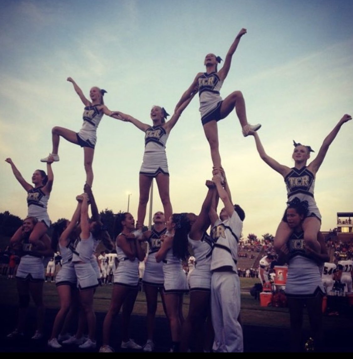 Seeing so many other schools stunting on the sidelines and working on skills flat out has us jealous. Trying to stay positive in the fact that we still get a season, but we miss putting humans in the air 💔