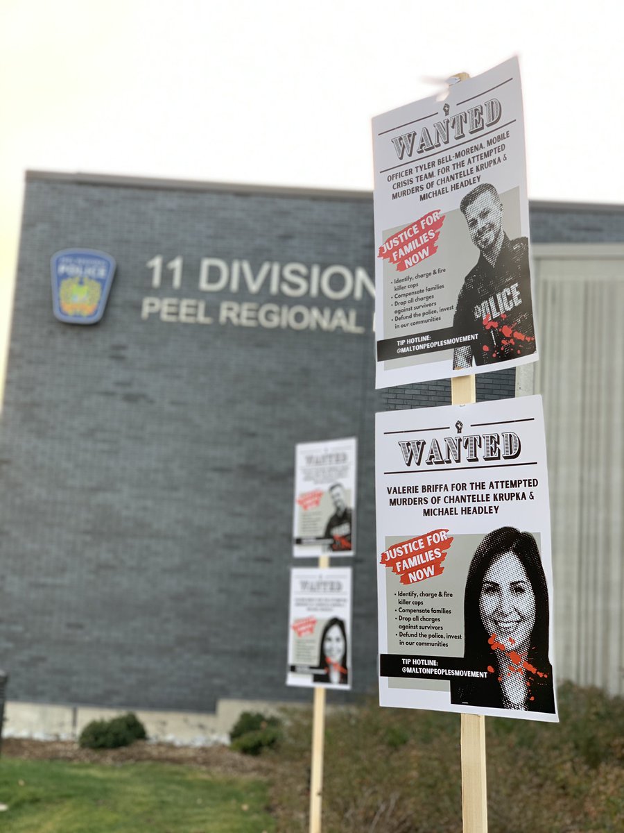 Specific to 11 Division, we also demand that:- The officers who have charged Chantelle & Michael submit their notes to the crown so that the campaign to criminalize them can end- Charge and fire  @Officer_Ty, an accomplice to the attempted murder of both Michael and Chantelle