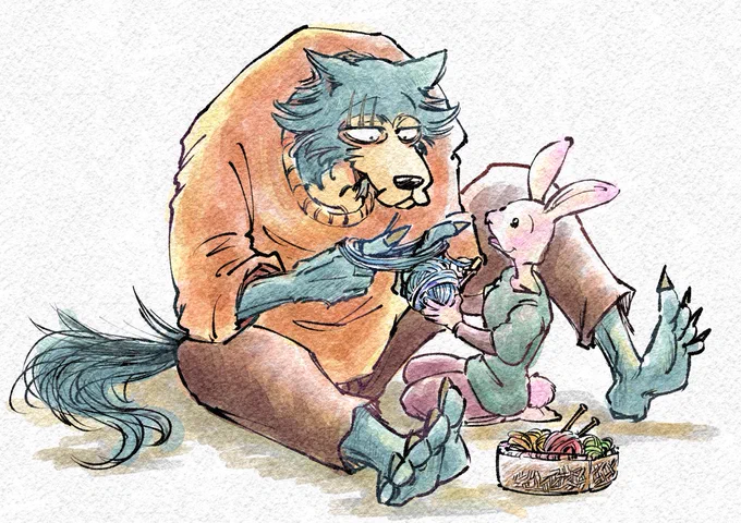 毛糸巻き
#BEASTARS #beastarsfanart #レゴハル 