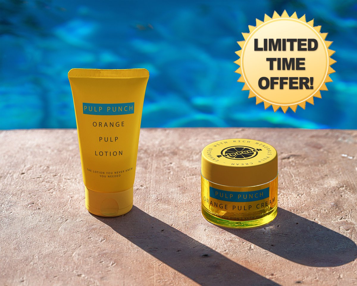 RealPulpPunch's tweet photo. WE ARE FINALLY ANNOUNCING THE PULP PUCH LOTION AND CREAM LINE ONLY ON SALE FOR A LIMITED TIME ONLY https://t.co/fJFxxsjYNl