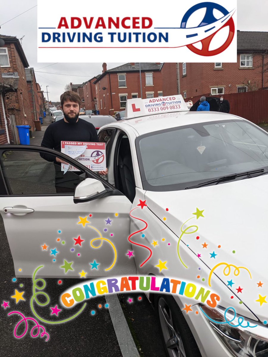 advanceddrivin2's tweet photo. Congratulations to Arturo for passing his driving test
Tel.03330090833
#firstTimePass #BBCRadio1 #Mcr #DrivingLesson #BestDrivingSchool #Stockport #Rochdale #Oldham #Salford #Bury #Bolton #Nervousdriver #Didsbury #Chorlton #Altrincham #Ashton #denton #prestwhich #Wilmslow https://t.co/wkC3swkxEu