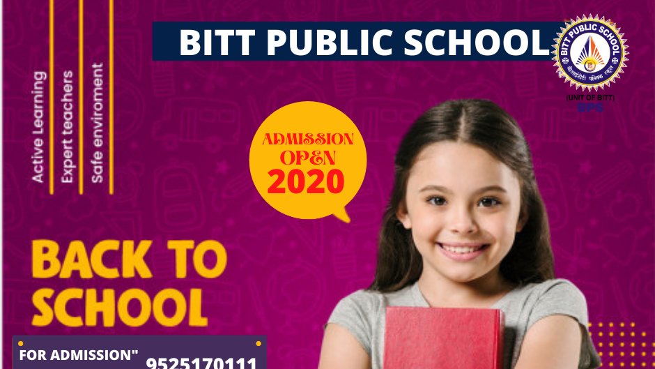 ADMISSION Going On:
BATCH 2020-2021
#BITT #BITTPublicSchool #School #Education #Learning #Students #bestschoolinranchi #topadmission #bestschooolinjharkhand #top5schoolsinjharkhand #admissiongoingon #topschoolinRanchi #schooldays #SchoolNews #schoolnearme  #topschoolsadmission