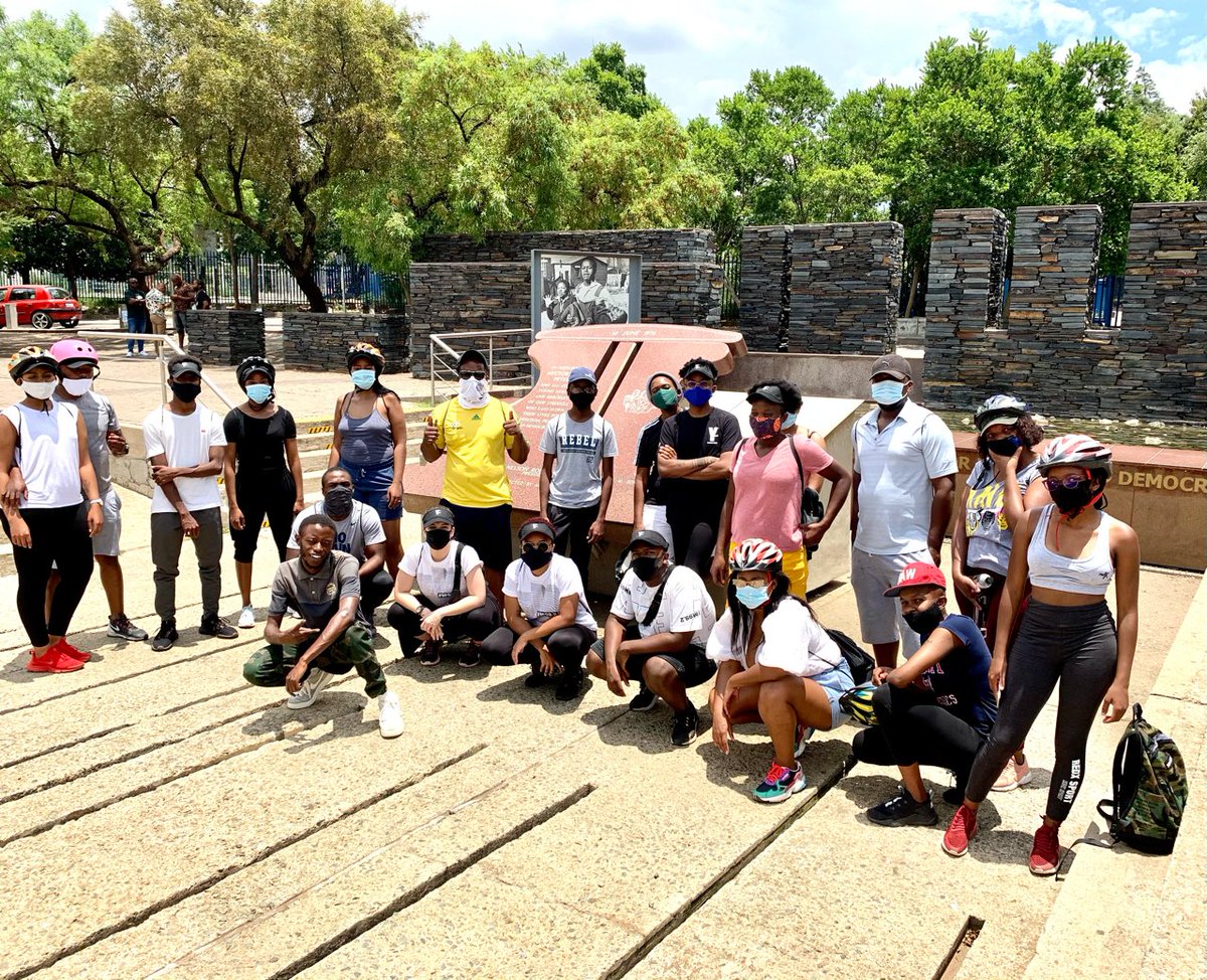 Yfm's tweet photo. How can we do a Soweto tour and not stop by #hectorpietersonmuseum. Thank you to the @sowetobybike team for sharing such important history with us.
#YExplore #WeLoveSoweto https://t.co/QTheQg3YKj