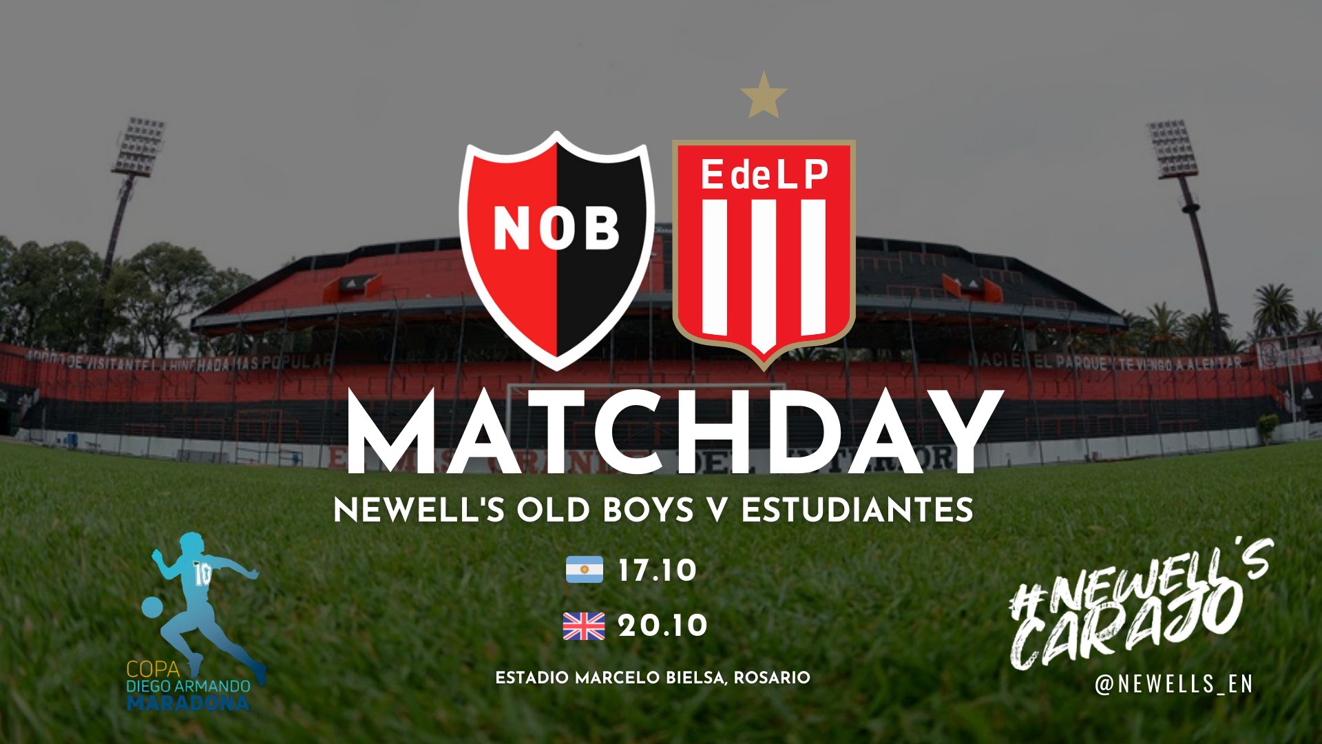 Newell S Old Boys English Pa Twitter Matchday Estudiantes Are The Visitors This Evening As The Copa Diego Maradona Rolls On Copadiegomaradona Sat 12 Dec Edelpoficial