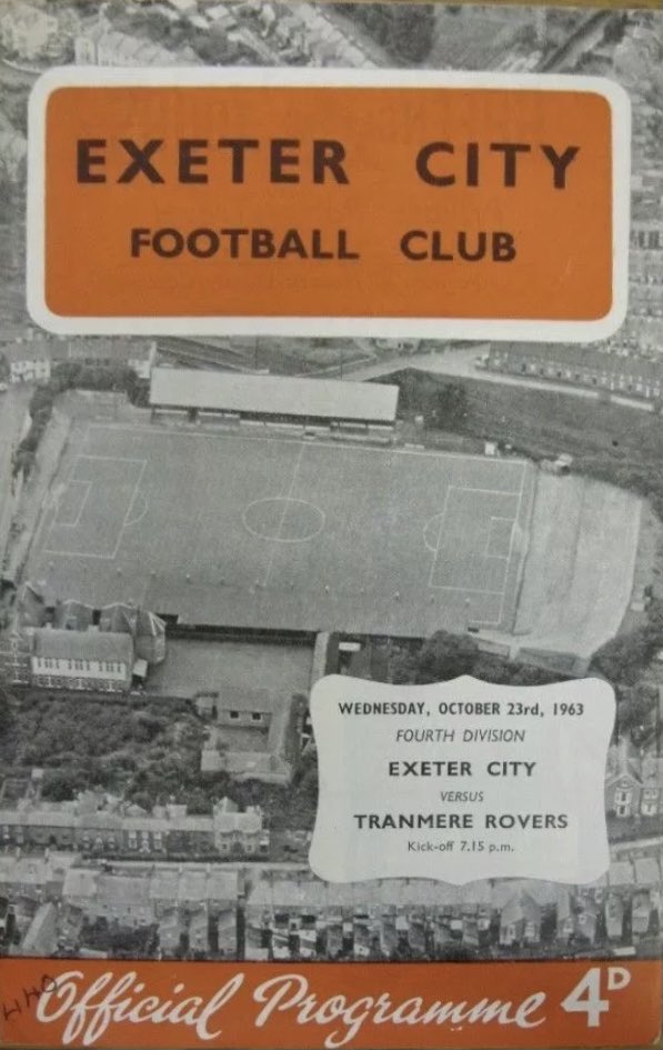 Exeter v Tranmere thread1st meeting February 1962 resulted in a 1.0 win for the Grecians with Brian Jenkins scoring the winner, October 1963 came our biggest defeat when Phoenix,Mitchel,Cutis,Rees, Henderson all scored in a 5.0 romp for the Grecians  #SWA  #TRFC