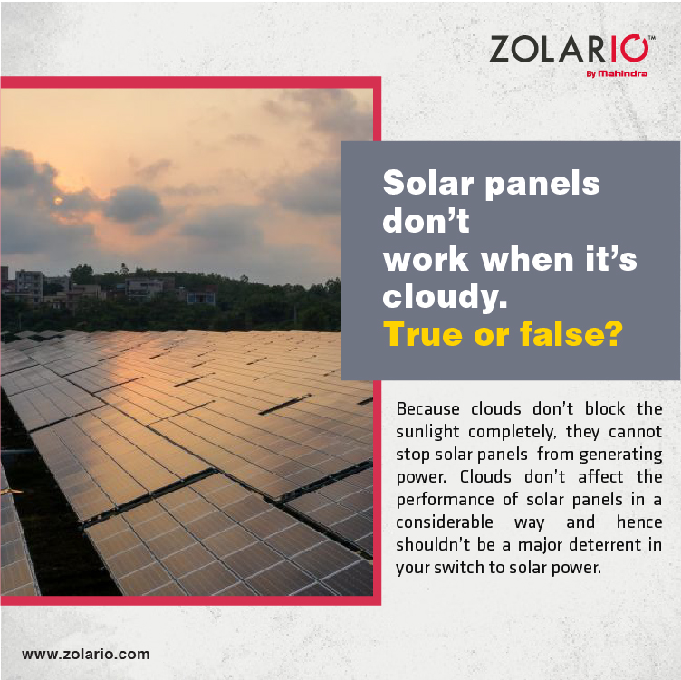 ZolarioSolar's tweet photo. Clouds or no clouds, solar plant can generate electricity almost all days round the year. Drop your solar queries, we would gladly answer them here!
Log on https://t.co/QxjiGJRTzG to schedule a free consultation with Zolario.
#rooftopsolar #sustainability #Zolario #mahindrasusten https://t.co/fawgqYwnCc
