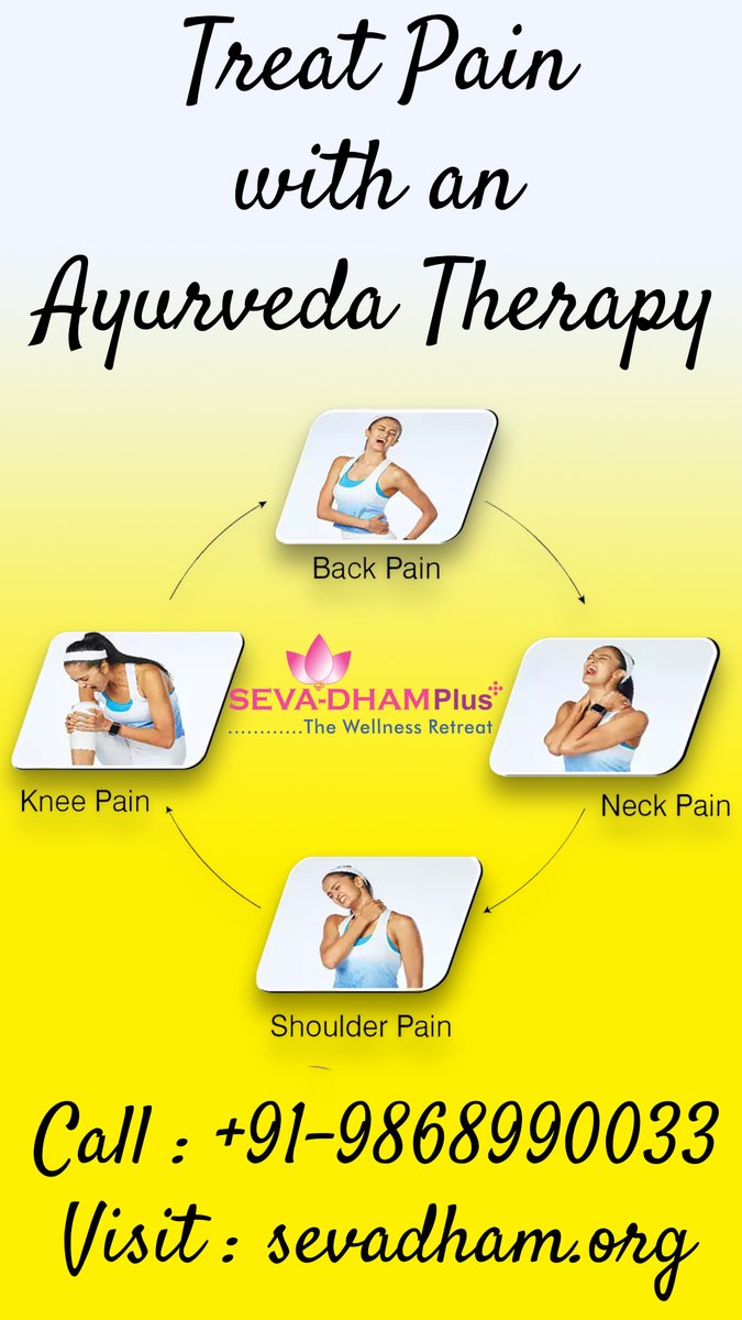 SevaDhamPlus's tweet photo. During winter pain is very common among people. For those suffering with #pain can contact Seva Dham Hospital . All types of #Ayurveda, #Naturopathy, #Acupuncture &amp; #Acupressure #Treatment is available for any pain.

Contact : +91-9868990033
Visit : https://t.co/Ccq8zaK2sr https://t.co/VdYHcvCo58