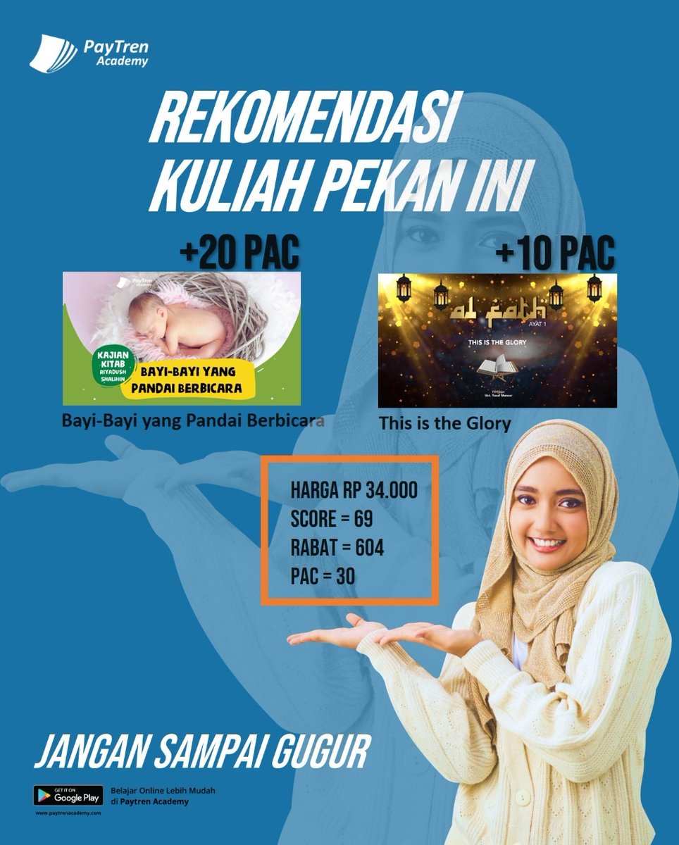 Yusuf_Mansur's tweet photo. #Admin: Kalo ini buat yang mau belajar tentang Kitab Riyadush Shalihin dan Surat Fath di PayTren Academy
Informasi Cara Belajar:
https://t.co/7cUaV03ouV
Mohon Doanya Selalu untuk Kesembuhan Ustadz Yusuf Mansur ya
#PostOlehAdmin #PostTerjadwal https://t.co/It1Ud0eYVv