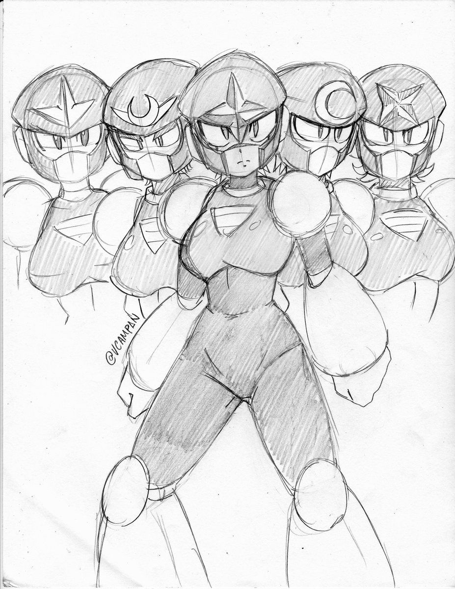 VCampan's tweet photo. Female version of the Kuiper Droids from #MegaMan by #ArchieComics #VCampan https://t.co/iMIaHkA8PV