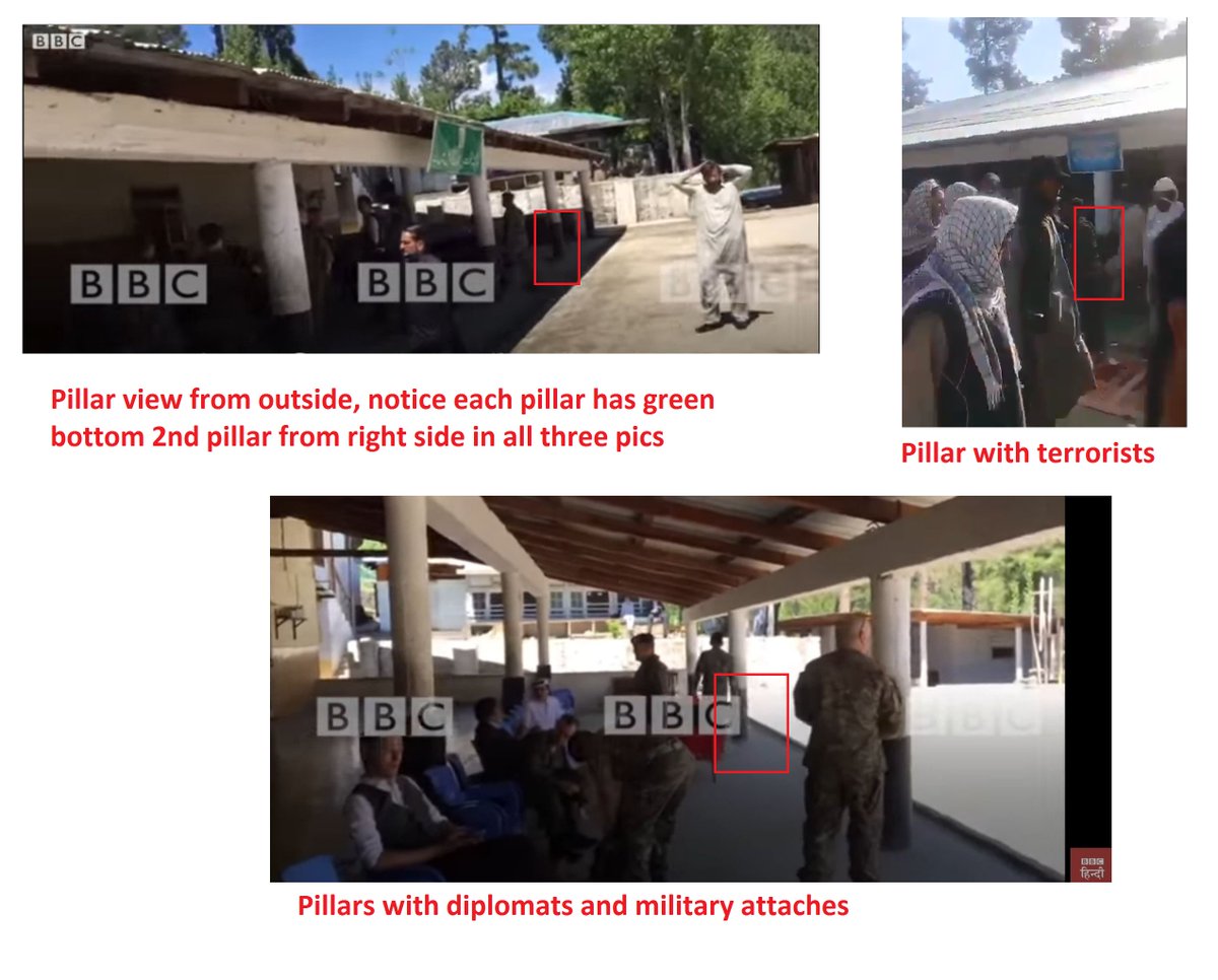 Remember the DG ISPR control tour of the  #Balokot Madarsa. Now here is the proof that DG ISPR of that time had and Pak Army had made fool out of foreign diplomats, military attaché and media. Here is the proof. First the pics and geo tag, in the last the video.