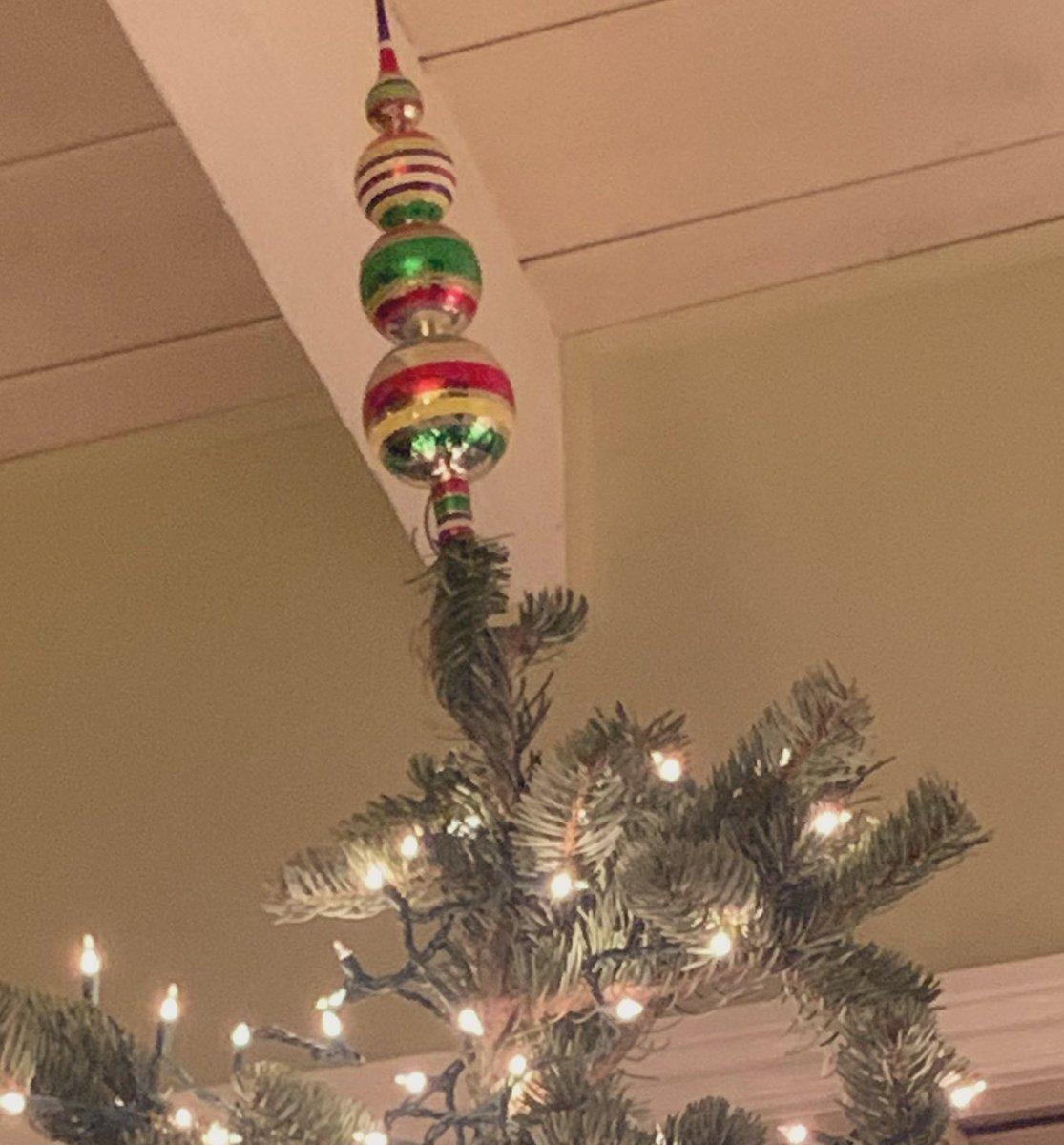 efsinclair's tweet photo. Only glass ornaments on tree this year because at this point 2020 weโre not breakable! #stilldecorating #HappyHolidays https://t.co/cOL4DV8dwl