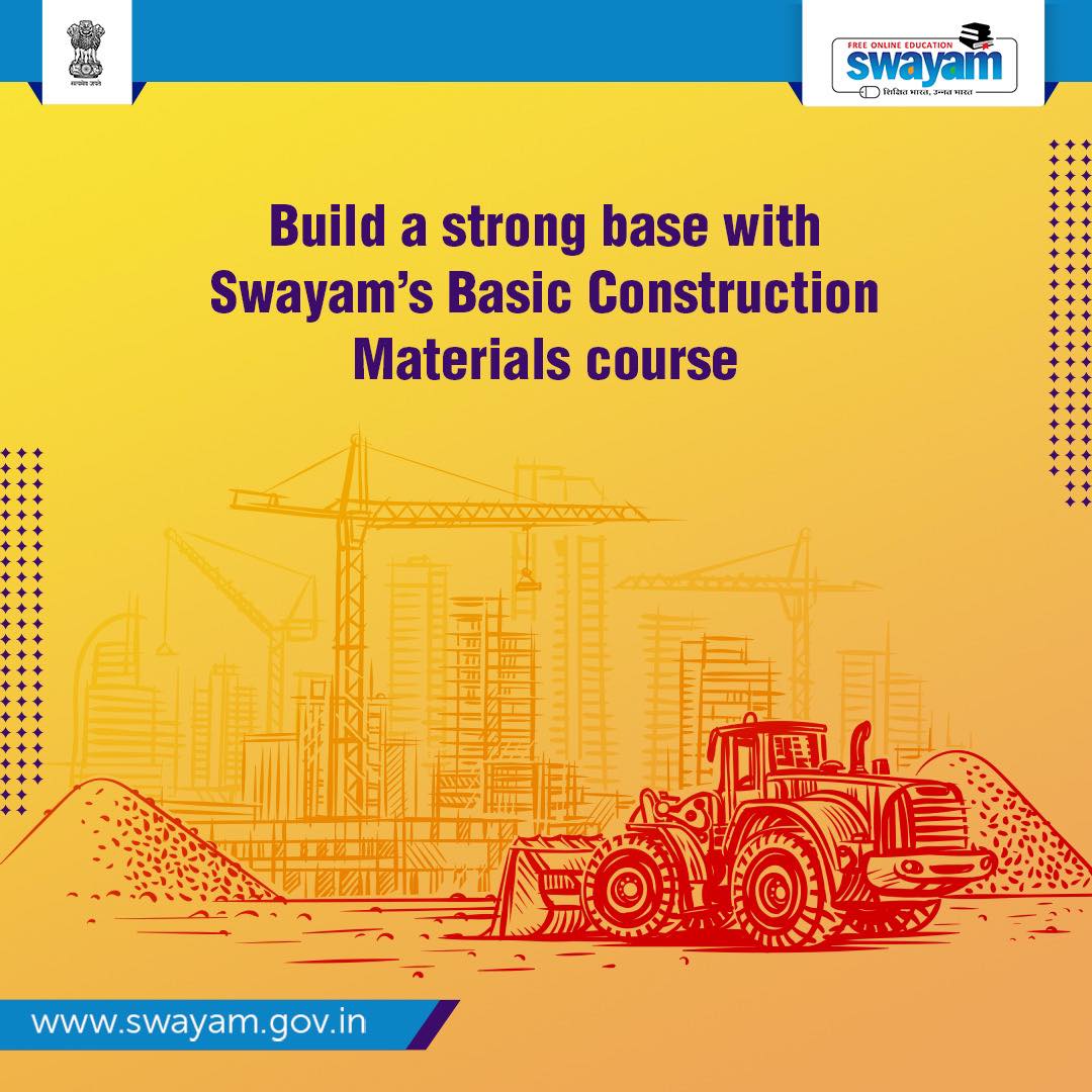 Directorate of Higher Education, Nagaland (@mydhenagaland) on Twitter photo Gather fundamental understanding of the structure of common materials, the types of bonds, and mechanisms of damage and failure in building materials with the Basic Construction Materials course on <a href="/SWAYAMMHRD/">SWAYAM</a>.
onlinecourses.nptel.ac.in/noc21_ce10/preā¦
<a href="/EduMinOfIndia/">Ministry of Education</a> <a href="/DrRPNishank/">Dr. Ramesh Pokhriyal Nishank</a> Gather fundamental understanding of the structure of common materials, the types of bonds, and mechanisms of damage and failure in building materials with the Basic Construction Materials course on <a href="/SWAYAMMHRD/">SWAYAM</a>.
onlinecourses.nptel.ac.in/noc21_ce10/preā¦
<a href="/EduMinOfIndia/">Ministry of Education</a> <a href="/DrRPNishank/">Dr. Ramesh Pokhriyal Nishank</a>